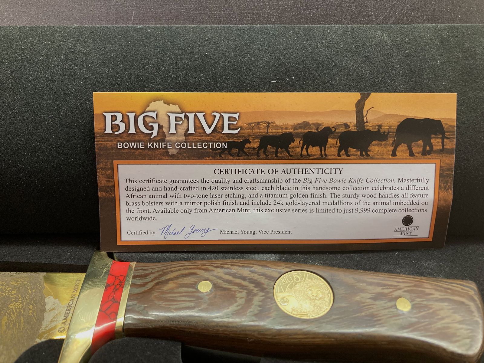 Dwa nowe noże kolekcjonerskie Bowie od American Mint