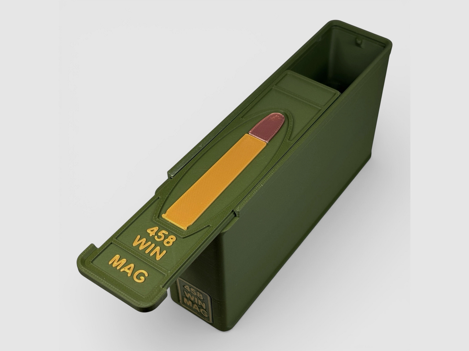 Coconut Innovations Ammunition Box / .458 WIN Mag / 'Sliding Lid' / Cartridge Box, Ammo Box