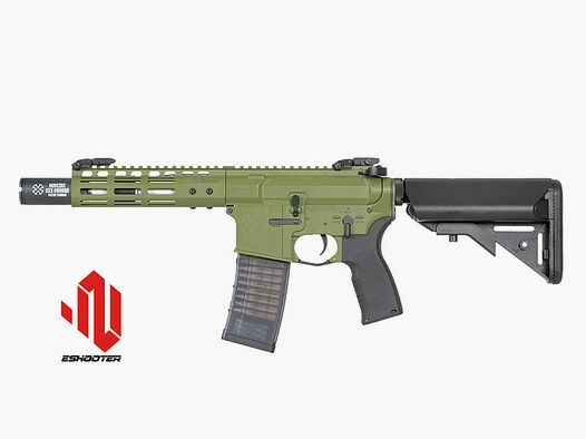 Noveske 7.5" Gen III DIPLOMAT S-AEG mit Eshooter ETU, 'Bazooka Green'