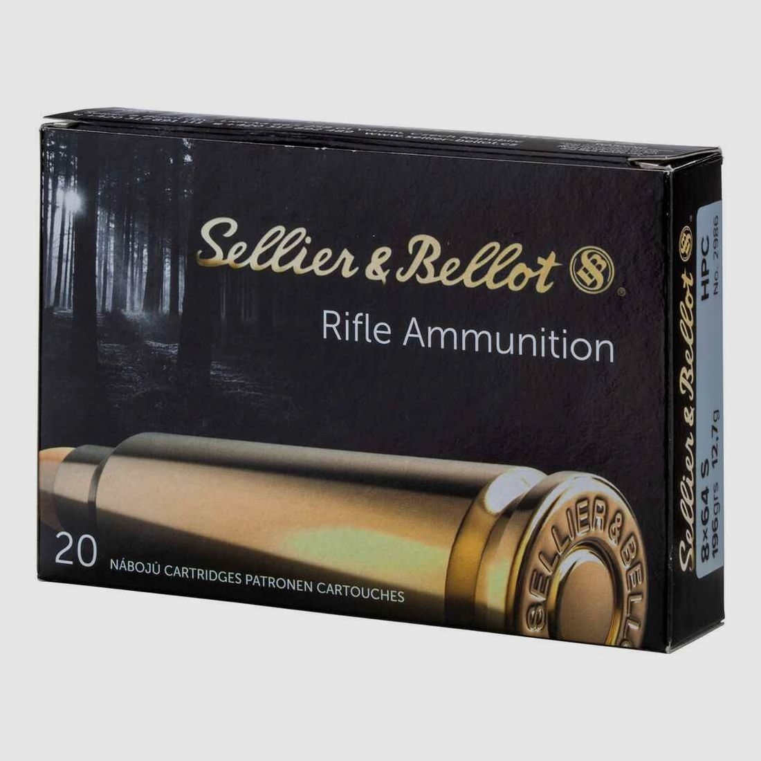 8x64 S HPC 12,7g/196grs. Sellier & Bellot