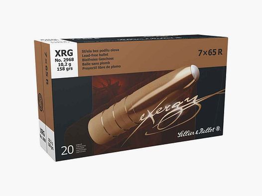 7x65 R eXergy bleifrei 10,2g/158grs. Sellier & Bellot