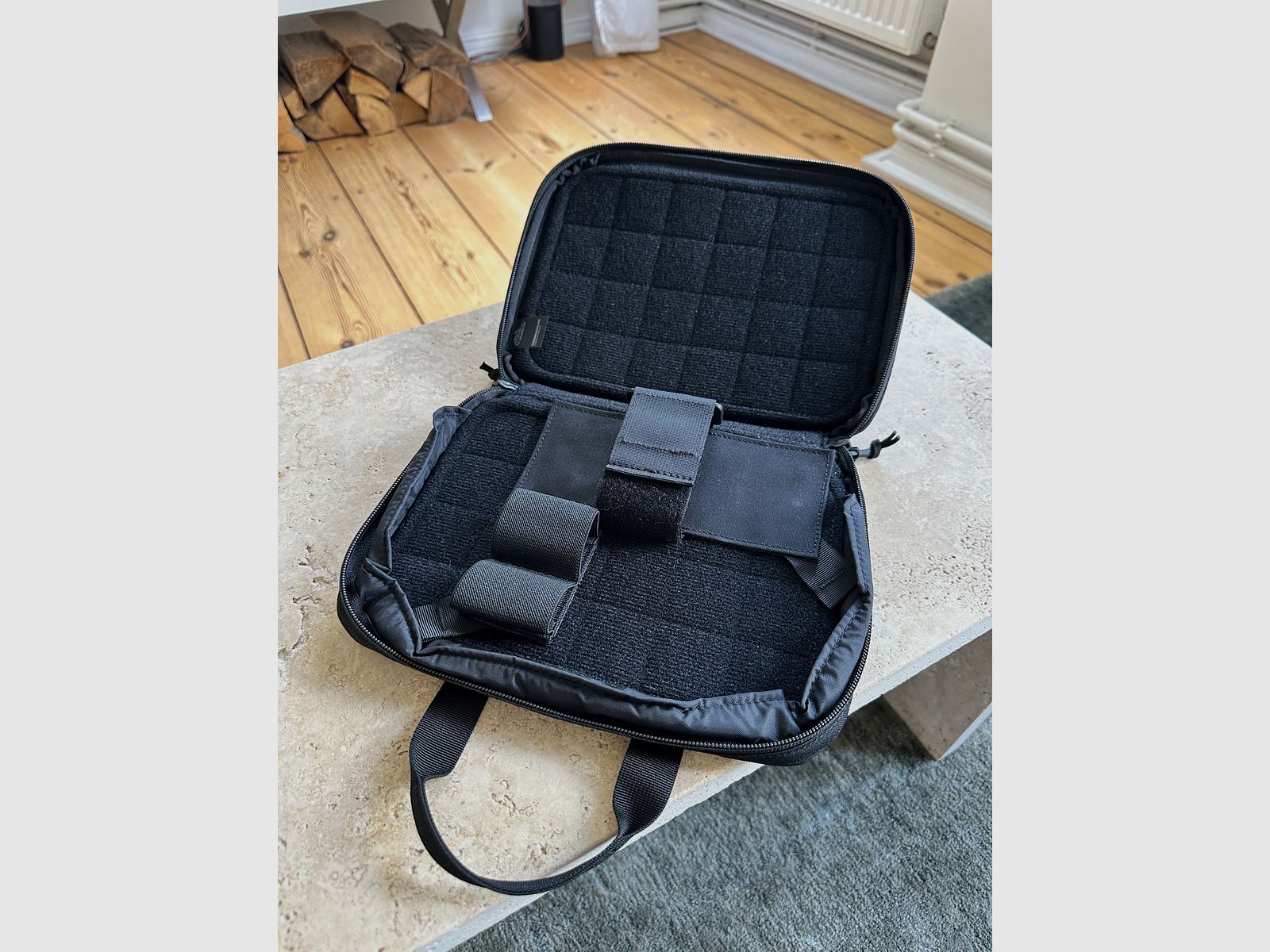 WALTHER PDP F-SERIES 3,5" AVEC CEINTURE TERRA B, HOLSTER BLACK TRIDENT ET SAC HELIKON TEX