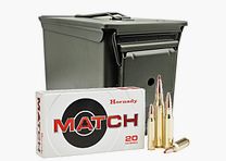 Hornady Match .338 Lapua Mag. 285GR ELD Match 7 x 20 cartridges in Ammo Can – M2A2