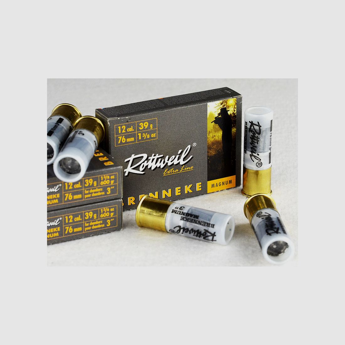 Rottweil BRENNEKE Magnum, kaliber 12/76 600grs 1 opakowanie (5 strzałów po 2,998 €*)