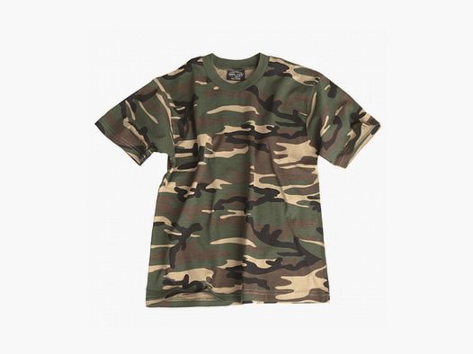 Mil-Tec - T-shirt til børn - Woodland Camouflage