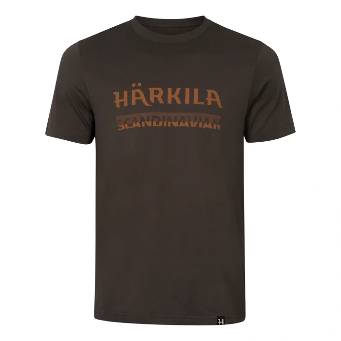 Koszulka HARKILA - Scandinavian S/S - Shadow Brown (102450044)