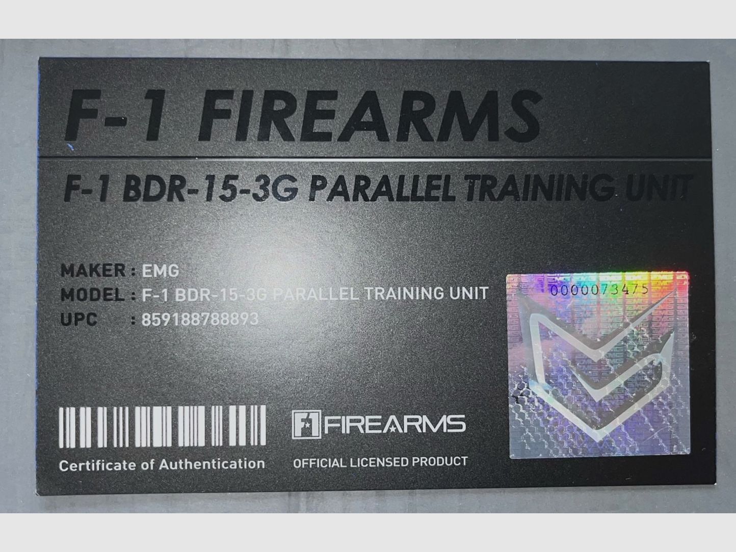 ASP/EMG F1 BDR-15 3G PSW SDU