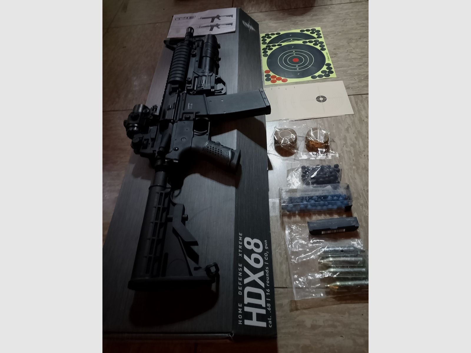 T4E t4m RIS co2 air rifle Ram Home Defense assault rifle as new cal .43 paintball marker