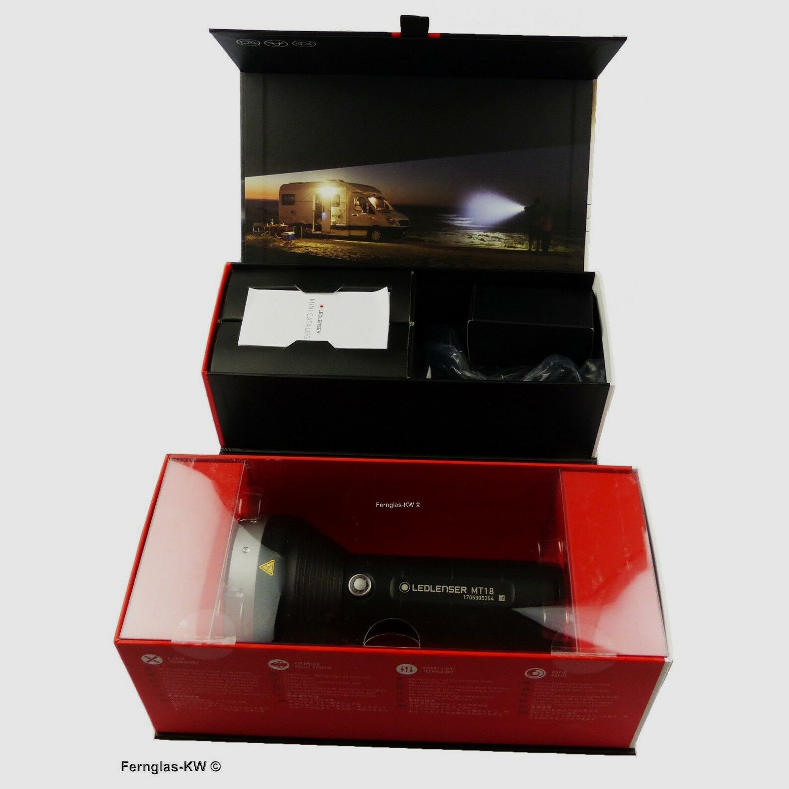Ledlenser 500847 Geschenk Box LED Akku Taschenlampe MT18 Leuchtkraft 3000 Lumen