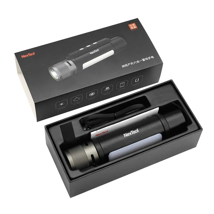 6-in-1-Multifunktions-Taschenlampe NexTool Thunder NE20170 – Powerbank, Alarm, Werkstattlampe, Bild 17 von 66