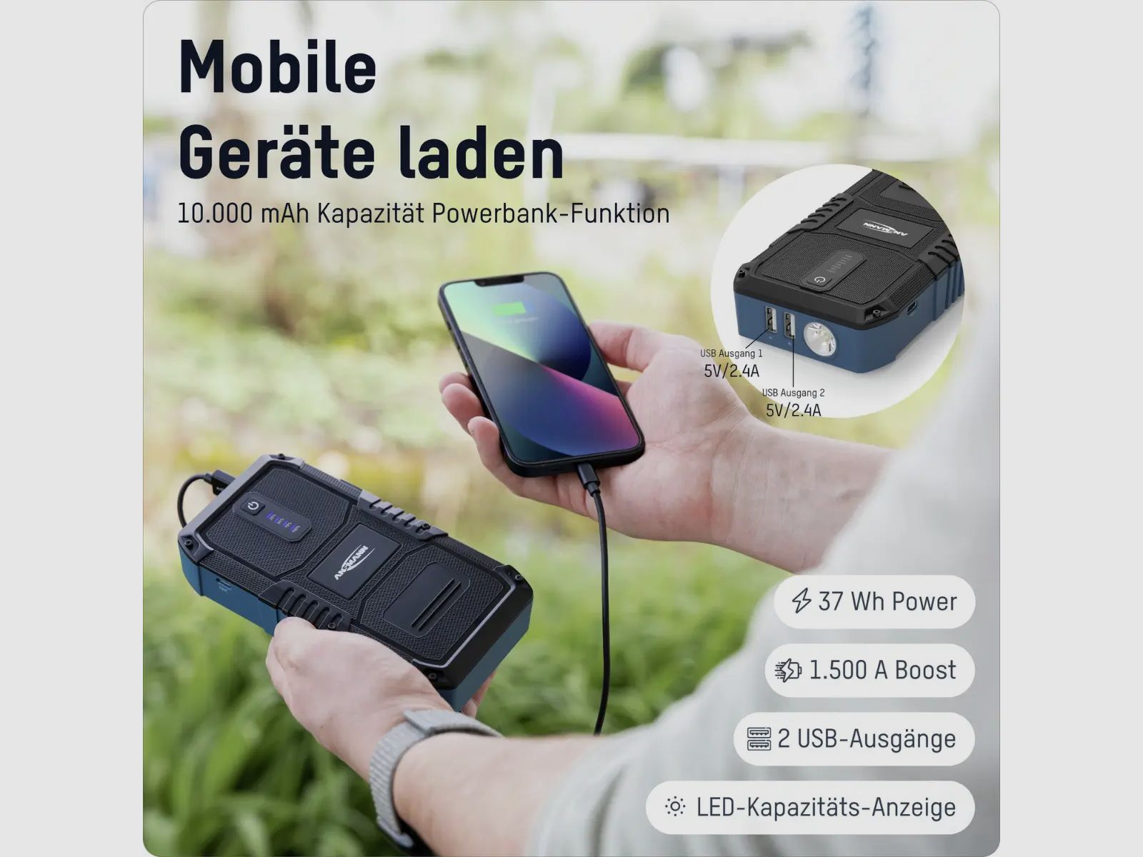 Ansmann Starthilfegerät Jump Starter 10.0