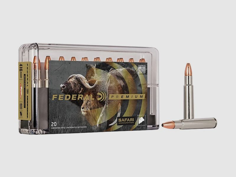 Federal Premium Safari Swift A-Frame .416 Rigby 400GR JSP 20 Patronen