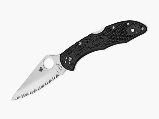 Taschenmesser Delica 4 Lightweight Black Serrated
