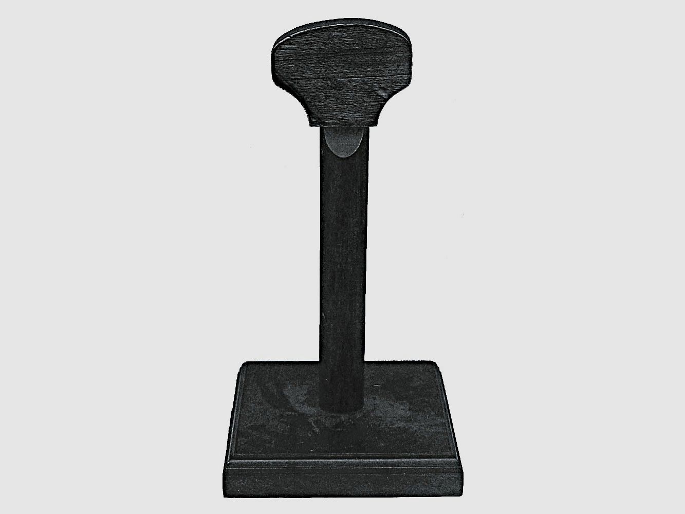 Wooden stand for helmets black