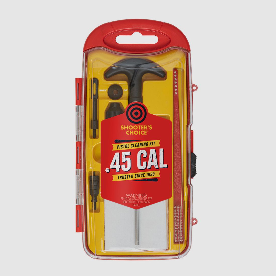 Kit di pulizia per armi Shooter's Choice .45 cal incluso FP-10 Lubricant Elite CLP (8-32) (SHF-SRK-45)