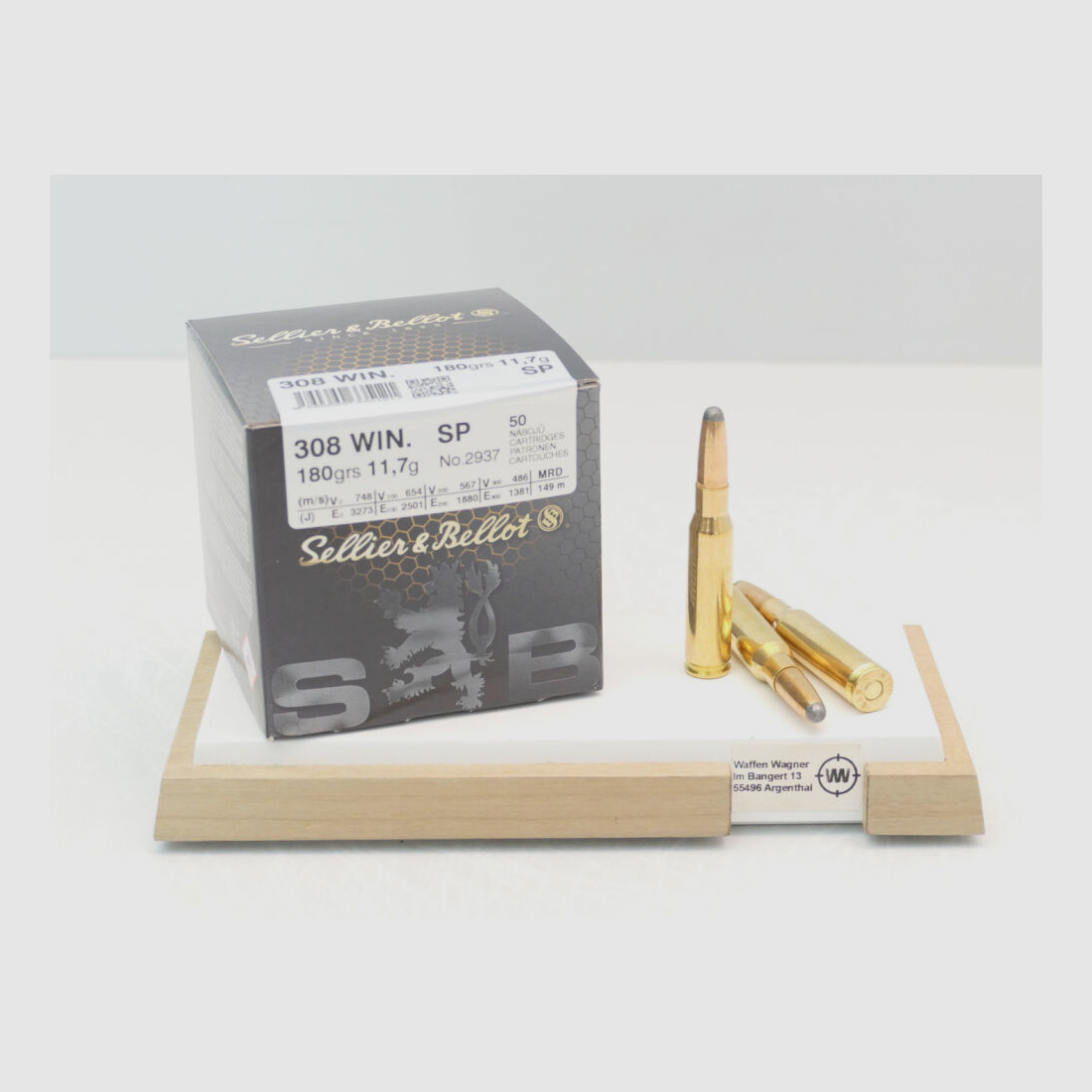 Sellier & Bellot SP 11,7g 180grs A50 .308 WIN