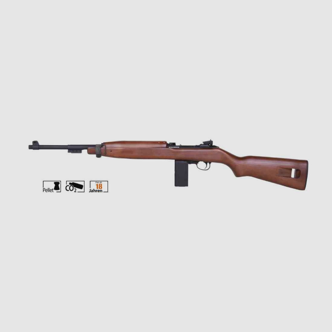 SPRINGFIELD M1 CARBINE Echtholz 4,5mm BB – Druckluft Co2 BlowBack