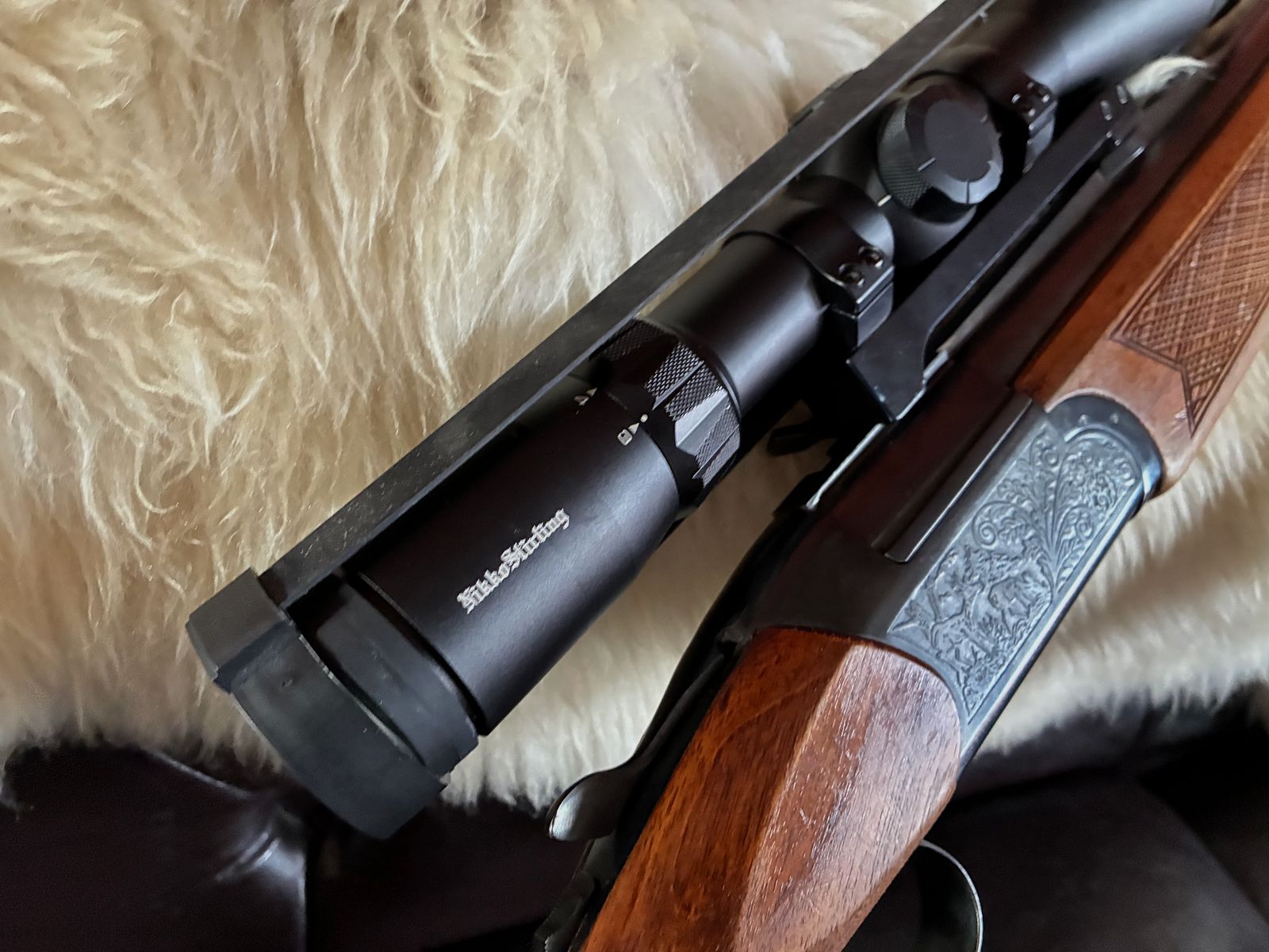 Complete package: Brünner 502-3 BBF with .22 insert barrel & Nikko Stirling Metor 3-12x56, image 6 of 10