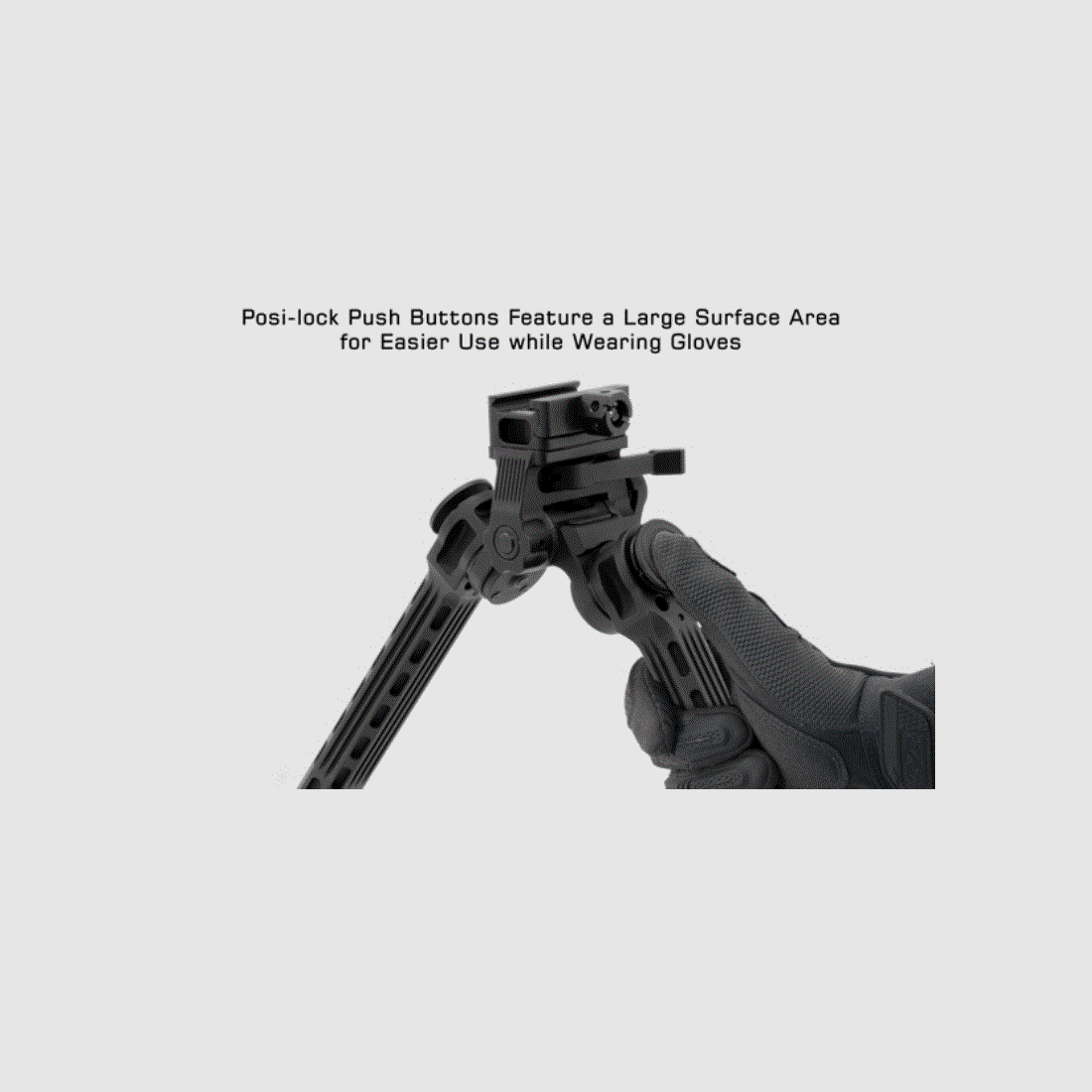 Bipod UTG Big Bore o pełnej stabilności, wysokość centralna 9″-14″