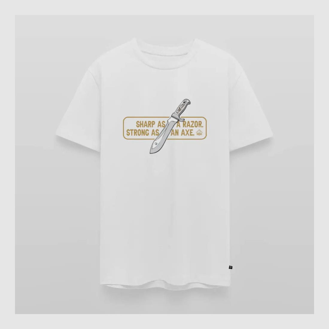 PUMA Heren Premium T-Shirt "White Hunter Sharp & Strong"