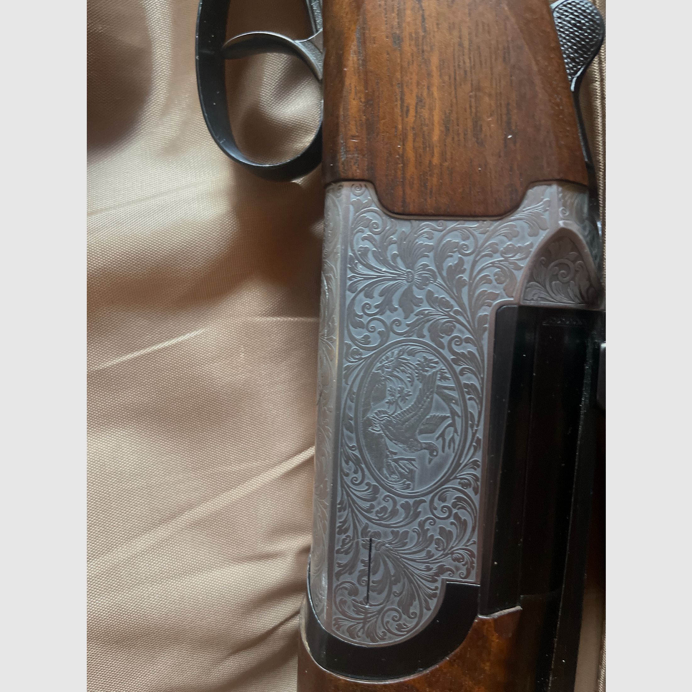 Antonio Zoli De Luxe Bockbüchsflinte 9,3x74R / 12/70 + .222 Einstecklauf + Schmidt & Bender 2,5–10 Top Zustand