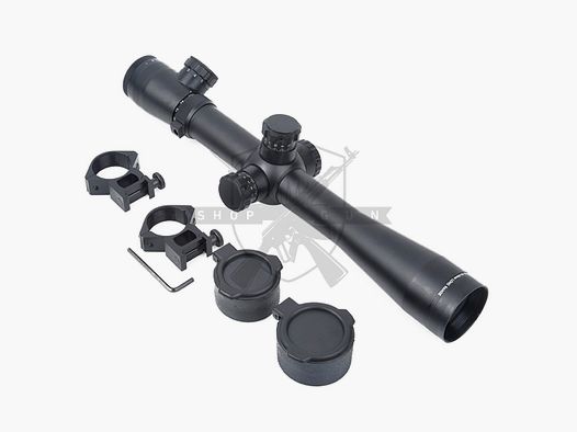 3.5-10×40E-SF riflescope with red/green illuminated reticle (BK)