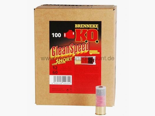 Brenneke Brenneke K.O. Clean Speed SHORT, Cal. 12/60, 28.4g,