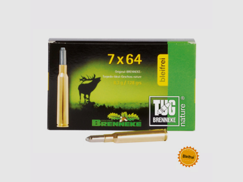 Brenneke 7x64 128GR TUG nature+ 20 patronen