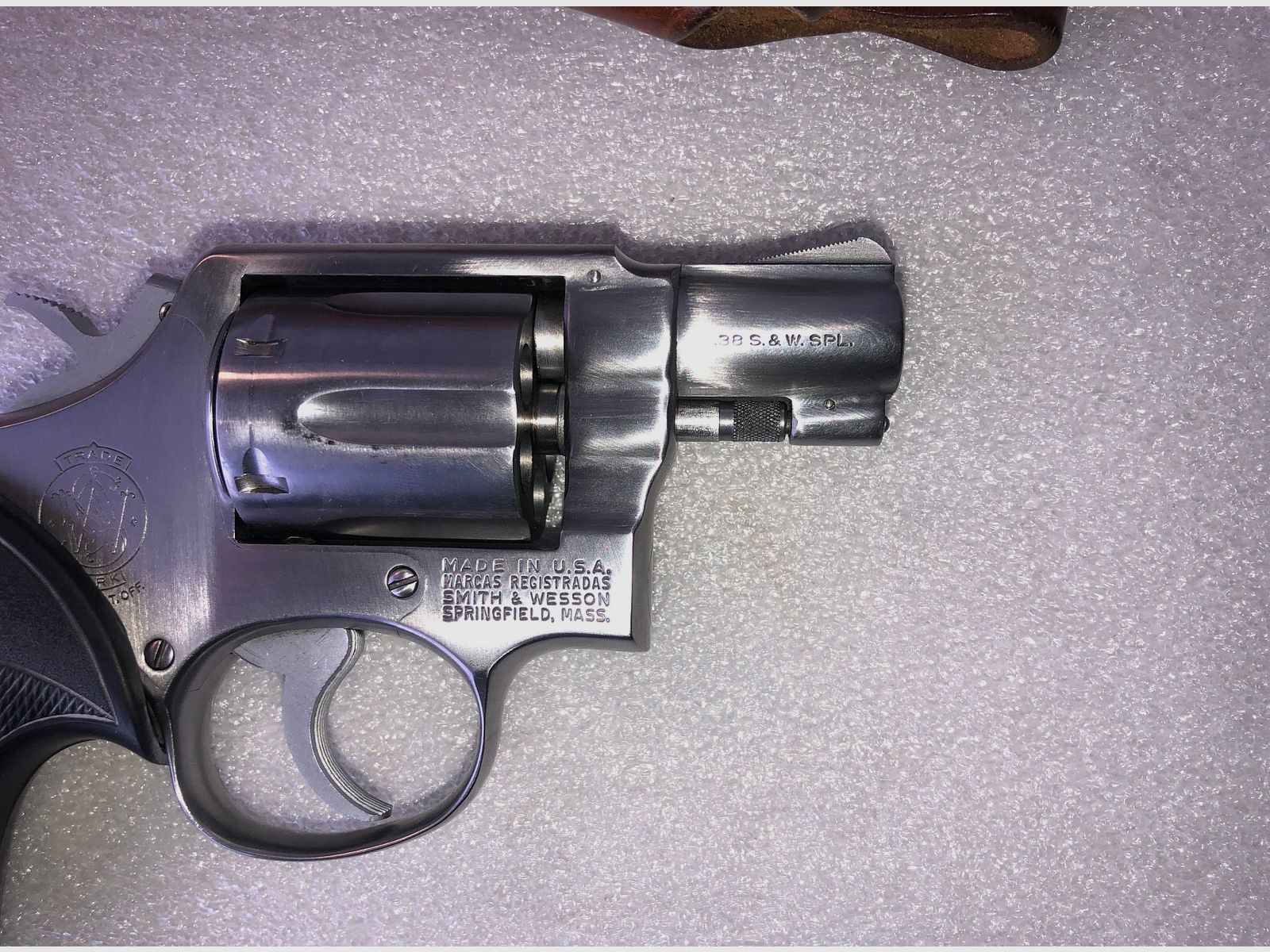Smith and Wessen Revolver, .38 Spezial als Fangschusswaffe