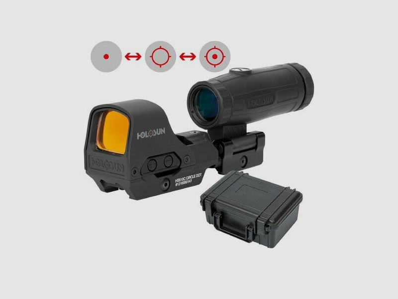 Holosun Set HS510C + HM3X Magnifier + Schutzkoffer