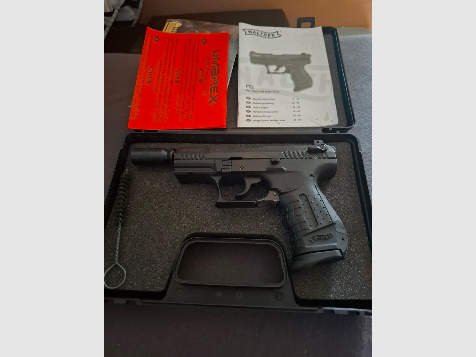 Walther P22 9mm P.A.K. PTB 778