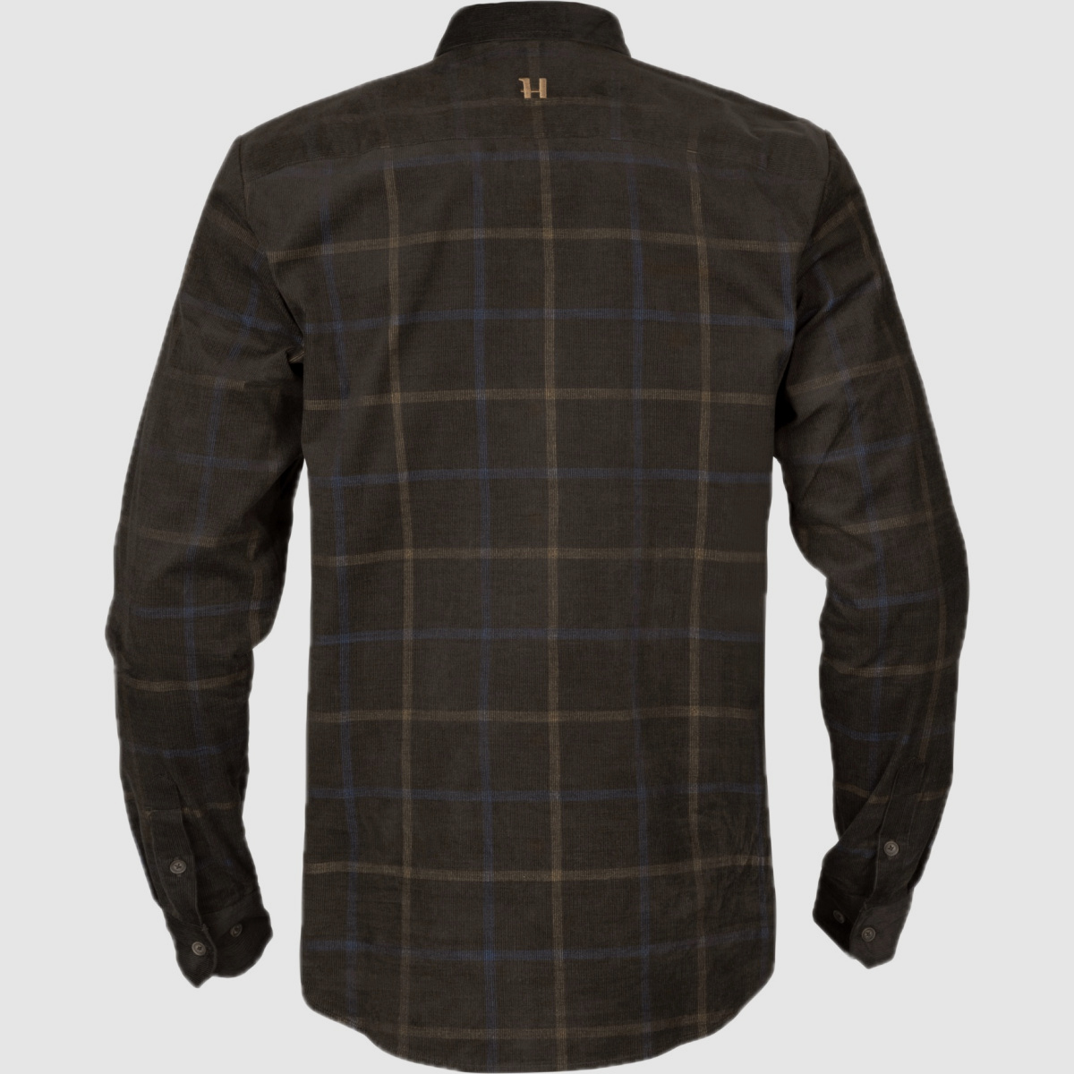 HÄRKILA Kaldfjord Corduroy Check Shirt Shadow Brown