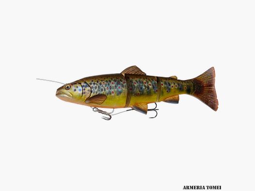 SAVAGE GEAR – 4D LINE-THRU TROUT 30cm 303g SINKING BROWN TROUT UV BELLY