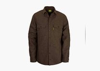 WALDKAUZ Merino loden shirt "Grimbart", dark brown S