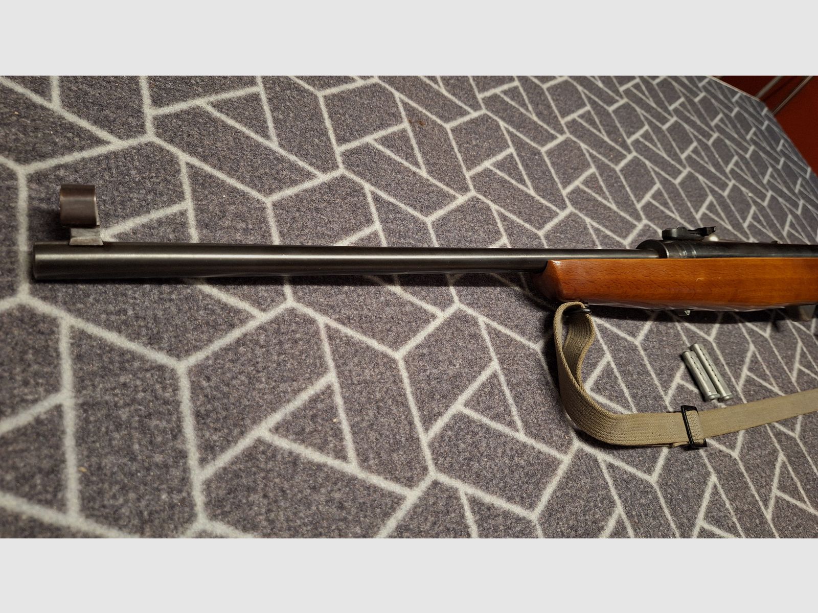 ¡Haenel Suhl 310 DDR-GST carabina de aire comprimido con 2 cargadores!