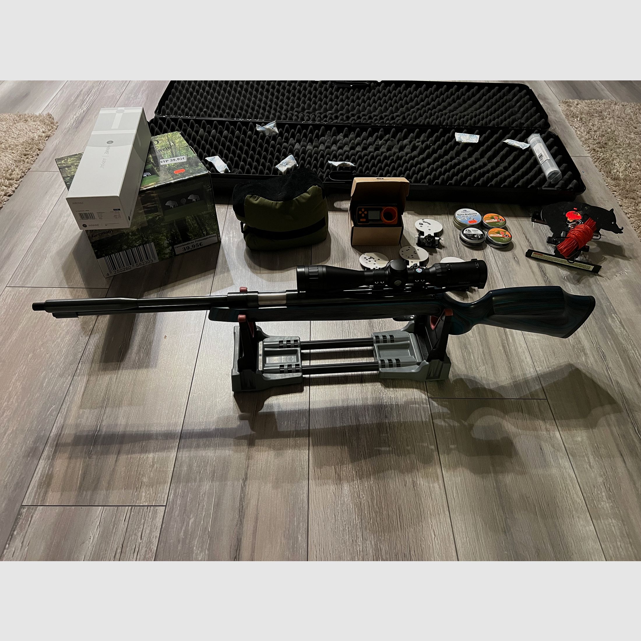 Weihrauch HW97K inkl. Hawke Airmax Zielfernrohr und Zubehör