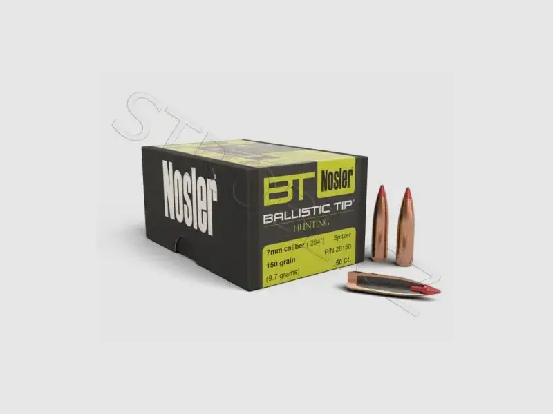 Geschosse Nosler Ballistic Tip Hunting 7mm, dia .284, 150grs