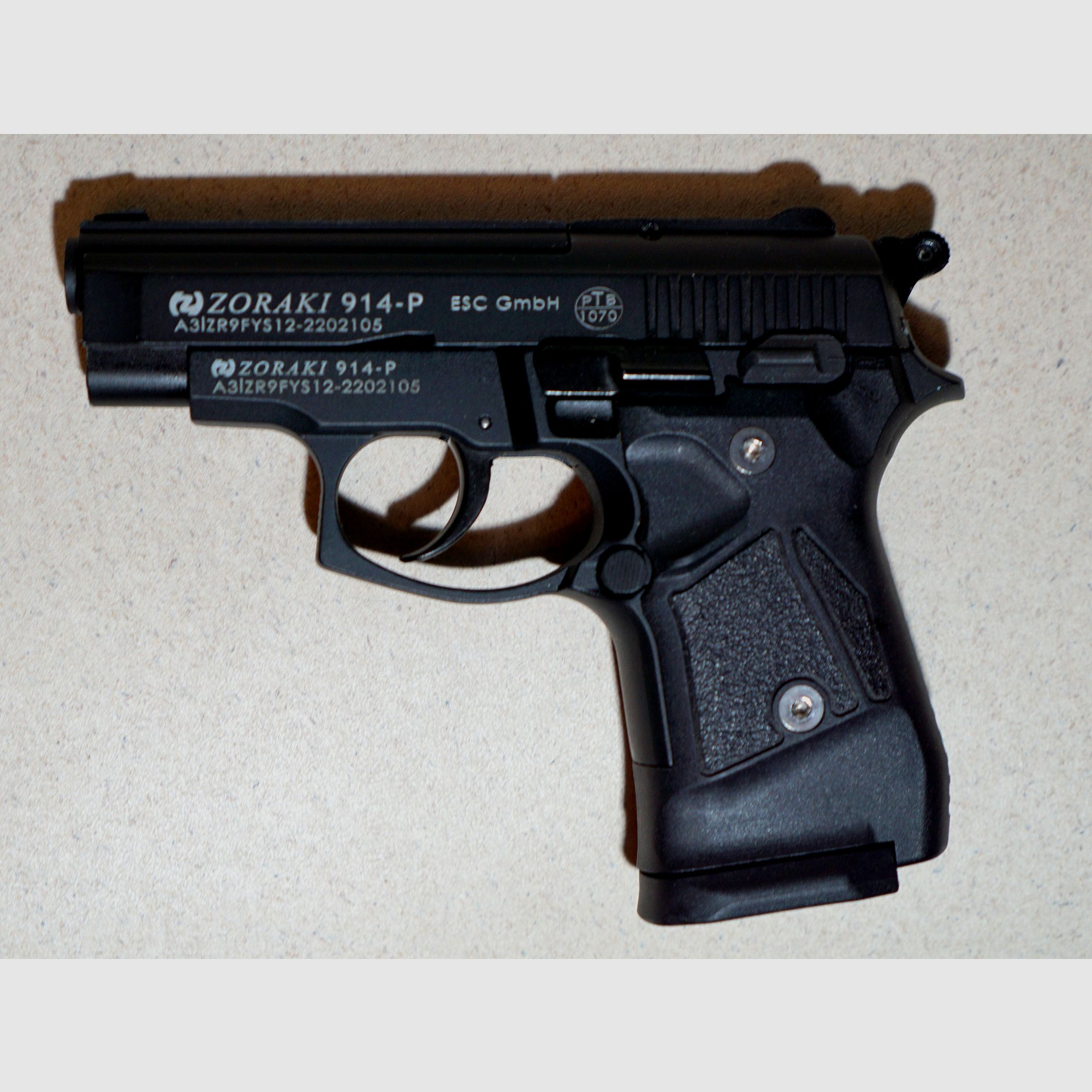 Zoraki 914 brüniert Schreckschuss Pistole 9mm P.A.K. neuwertig!