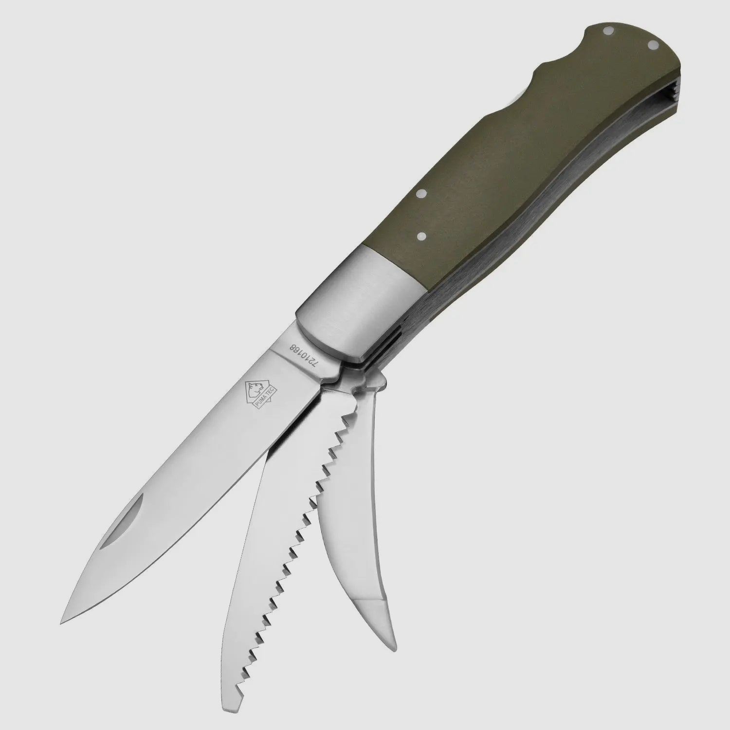 PUMA TEC Jagdtaschenmesser G10 green