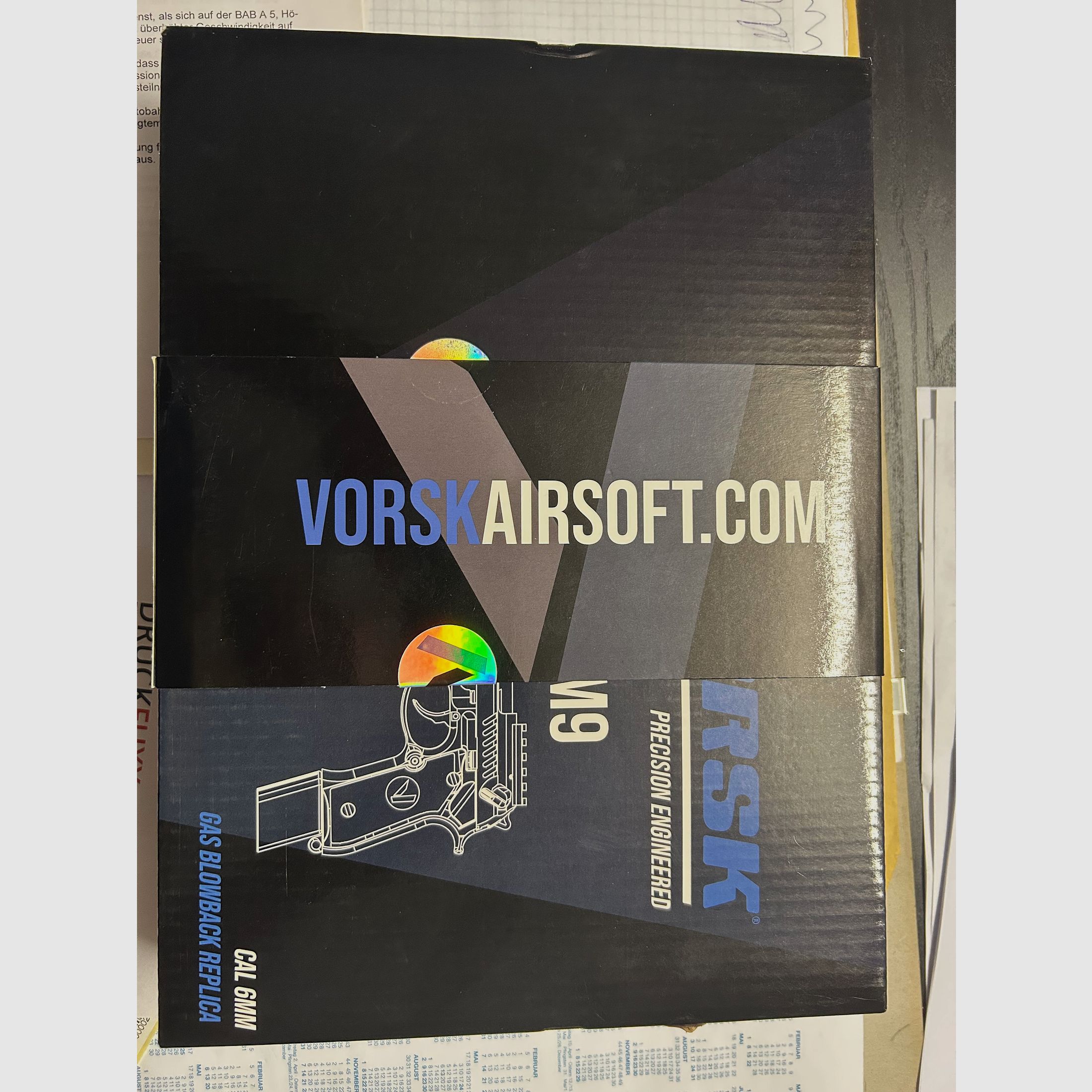 Vorsk VM9 Terre Sombre Airsoft GBB incl. Gaz 2x comme neuf