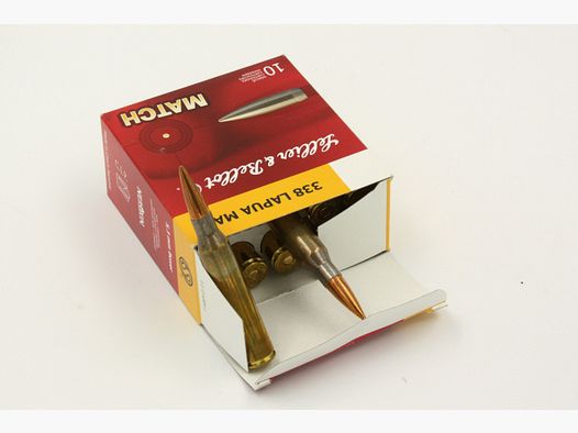 S + B, 338 Lapua Magnum, HP-BT, 300 gr gr., 10 Stk.