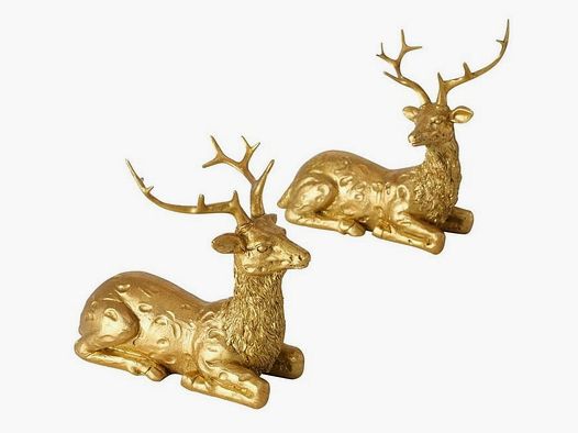 LivingActive Romio Figur Hirsch liegend 16 cm