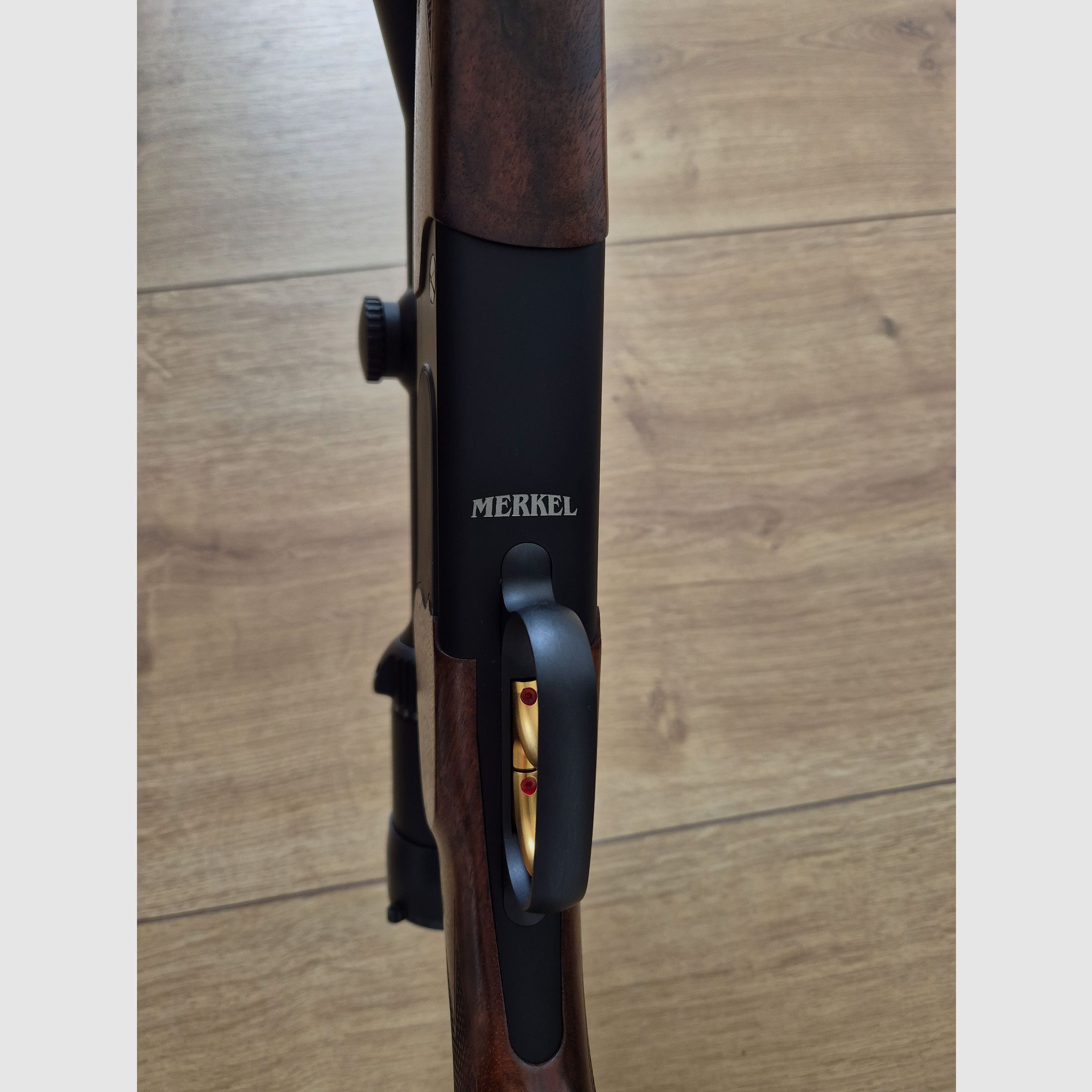 Merkel B4 Bockbüchsflinte 12/76 + 30.06 mit ZF Meopta Meostar R2 2,5-15x56