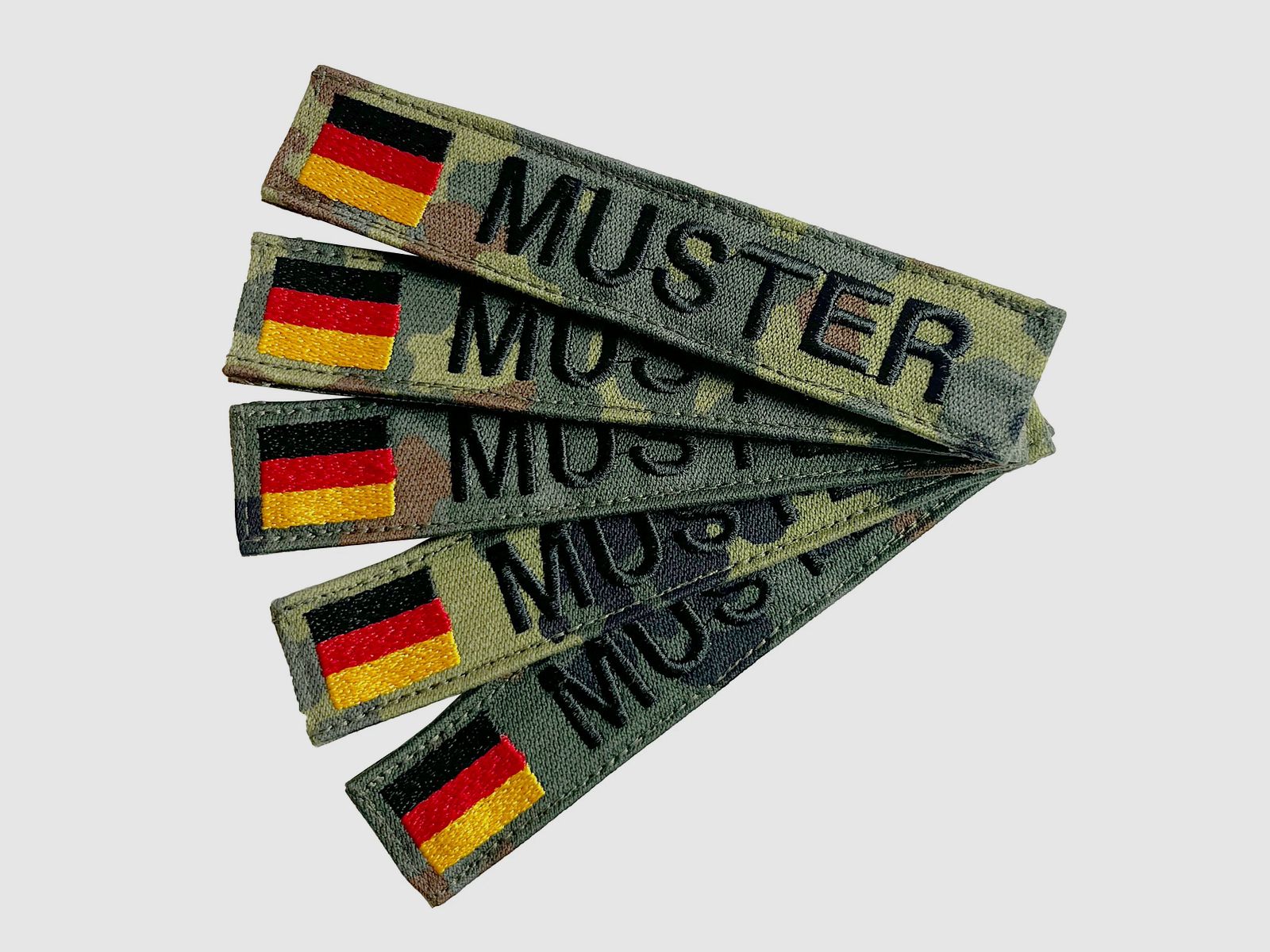 ASMC Namensbänder 5er Set DE flecktarn