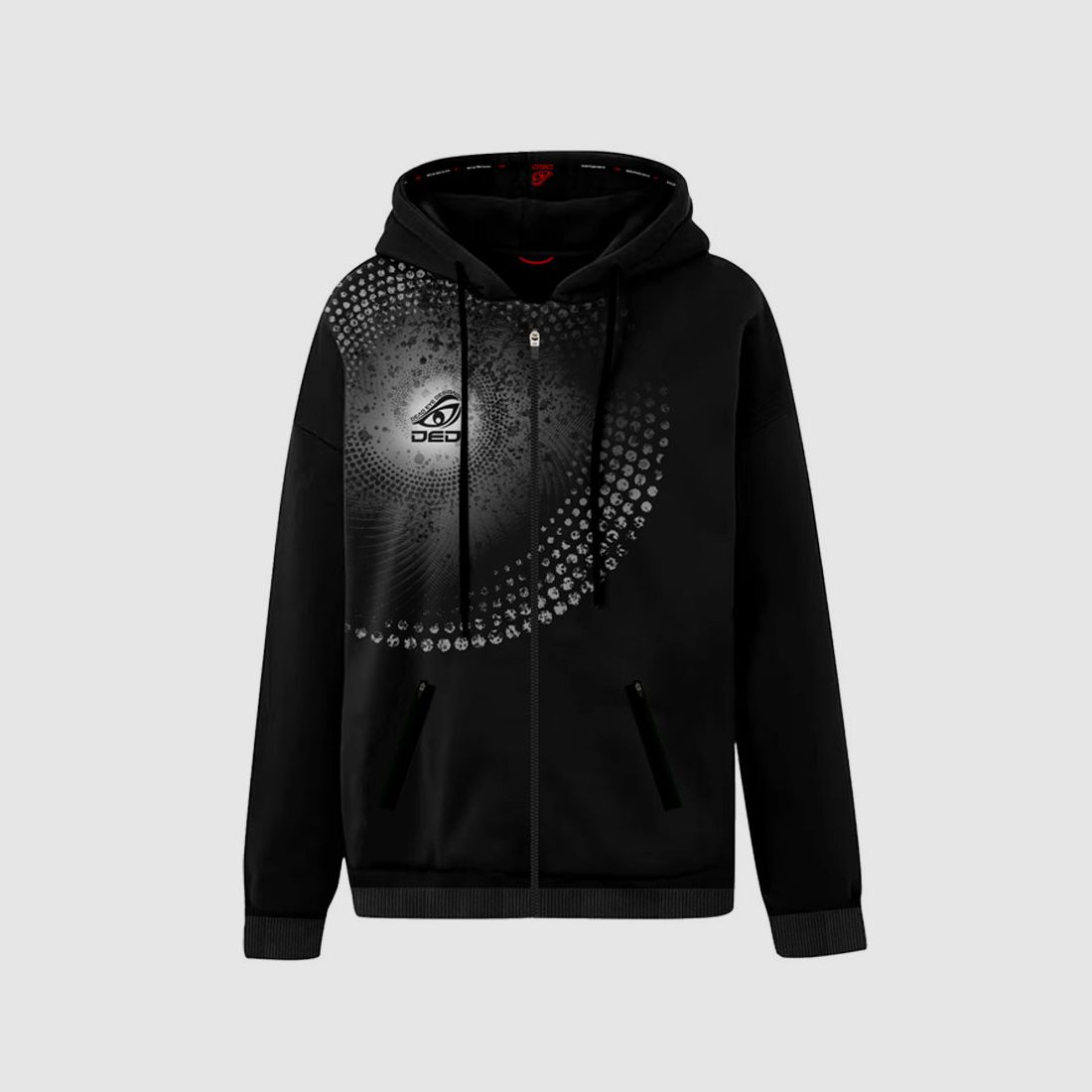 Sudadera con capucha y cremallera DED Custom Competition, talla: 9XL, nombre personalizado: con nombre personalizado, tipo de ropa: regular (hombres), imagen 1 de 3