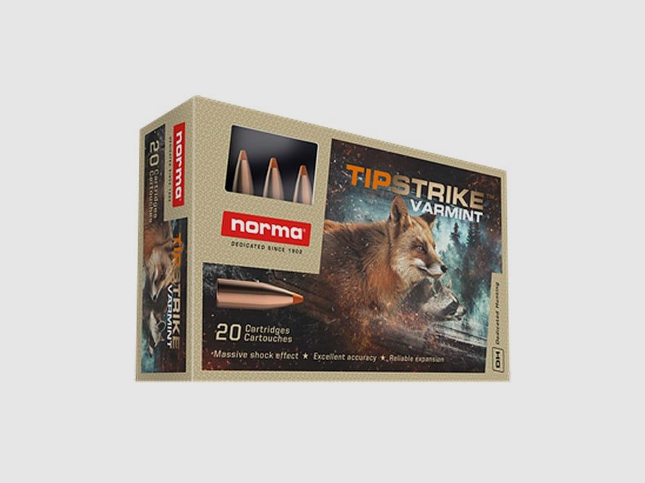 .222 Rem. Norma Tipstrike Varmint 3.6g / 55grs., image 1 sur 2