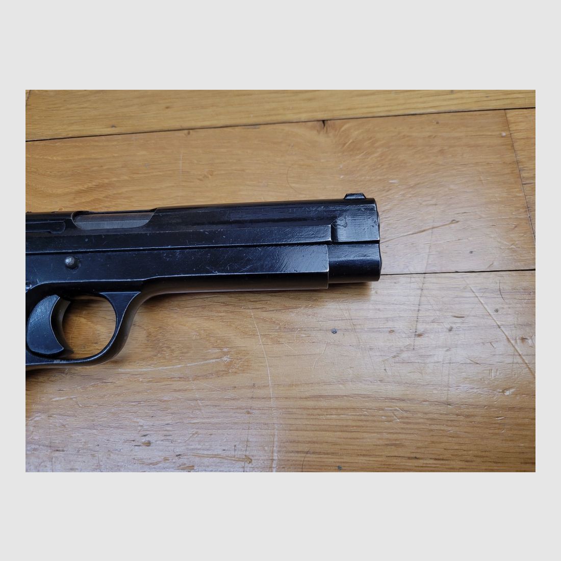 Mooie en zeldzame Pistol PA 35A – Kal. 7,65 Long – Historisch wapen van het hoogste belang – Voorloper van de SIG 210 – SCAM-constructie tijdens de bezetting – Perfecte werking – 2 magazijnen – Uitstekende staat, afbeelding 20 van 21