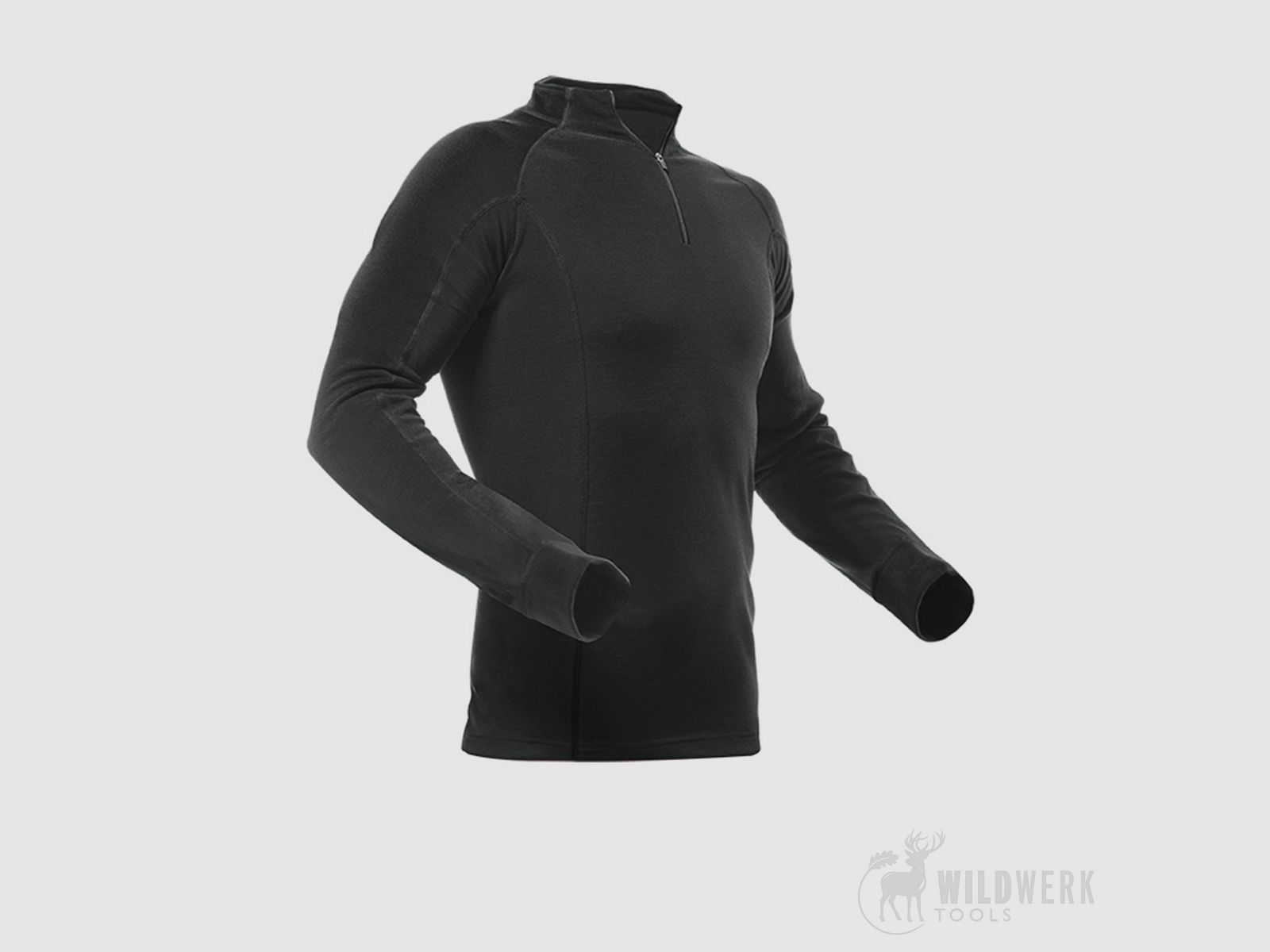 Pfanner Merino-Modal Long Sleeve Shirt Color Black