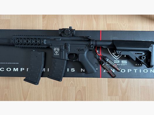 APS M4 Raptor ASR-Series Vollmetall + Akku + Ersatzmagazin + Red Dot
