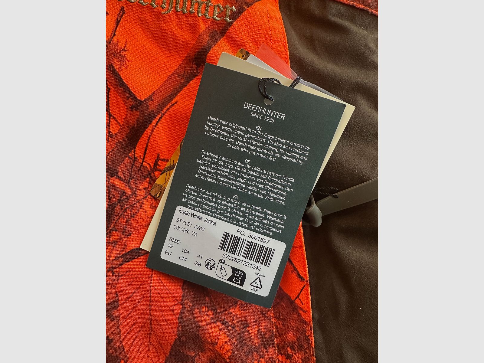 Deerhunter Eagle Winterjacke (Herren) // Gr. 52 